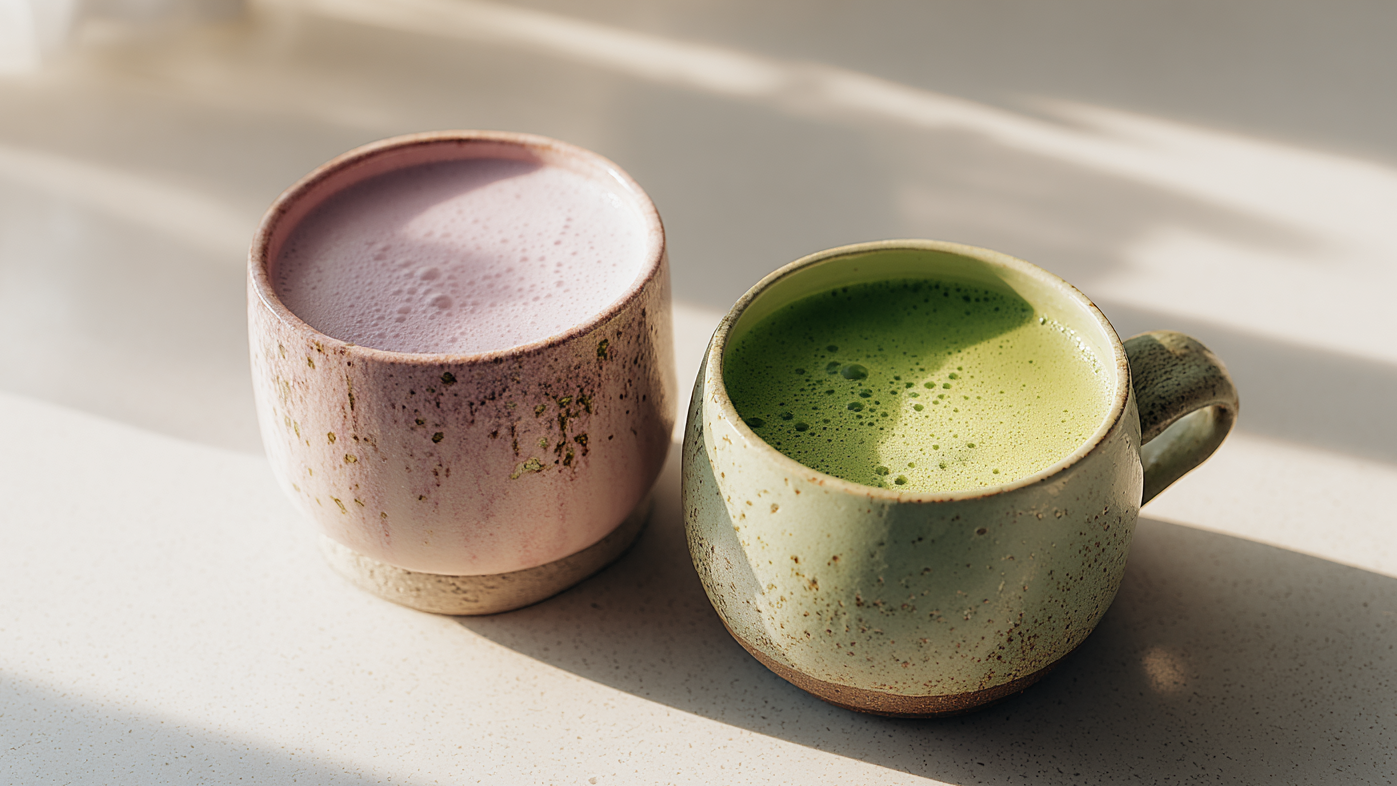 Ube vs matcha : Lequel choisir ? Le guide complet (goût, bienfaits, recettes) Image