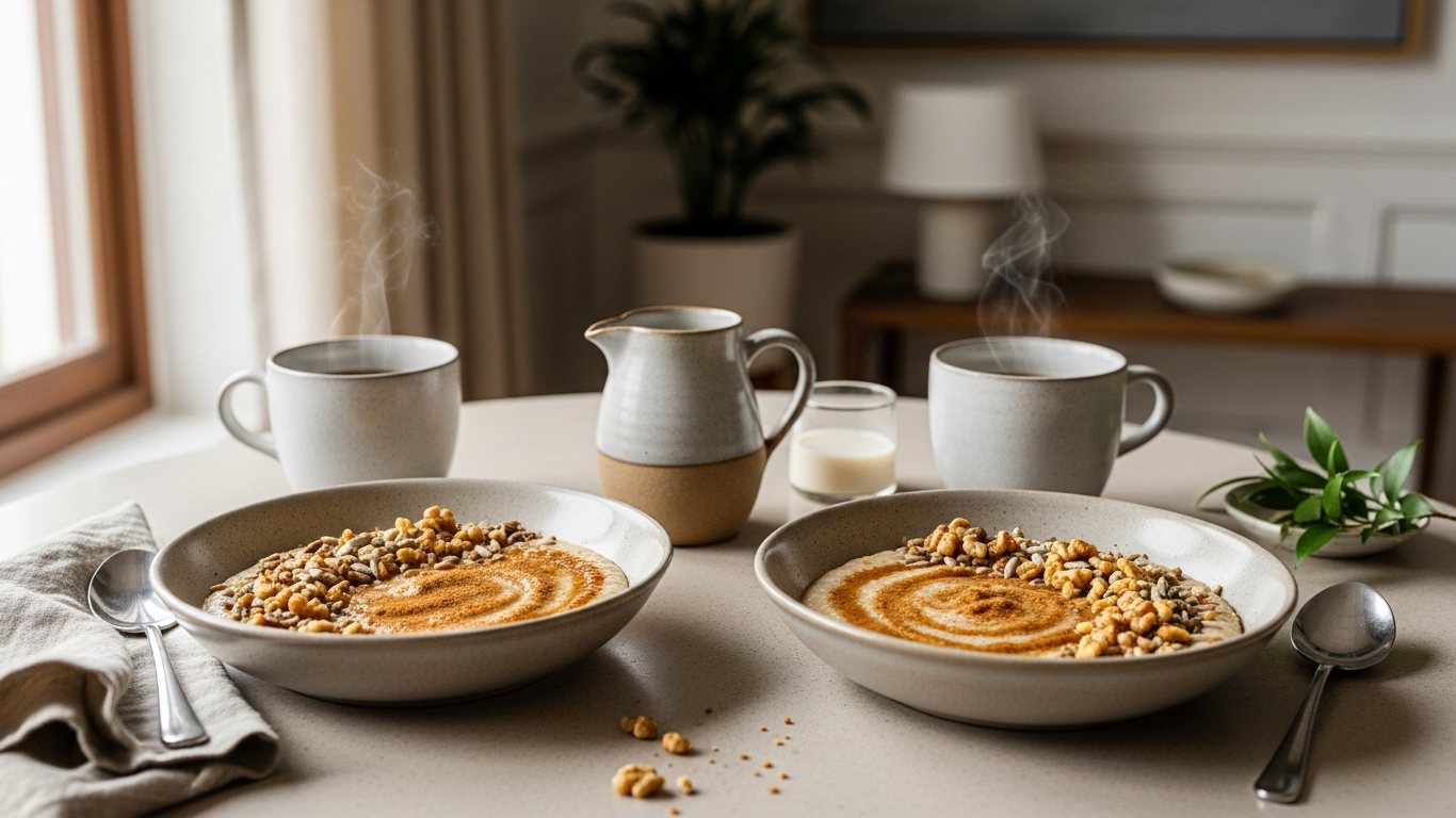 Porridge de quinoa aux noix et graines