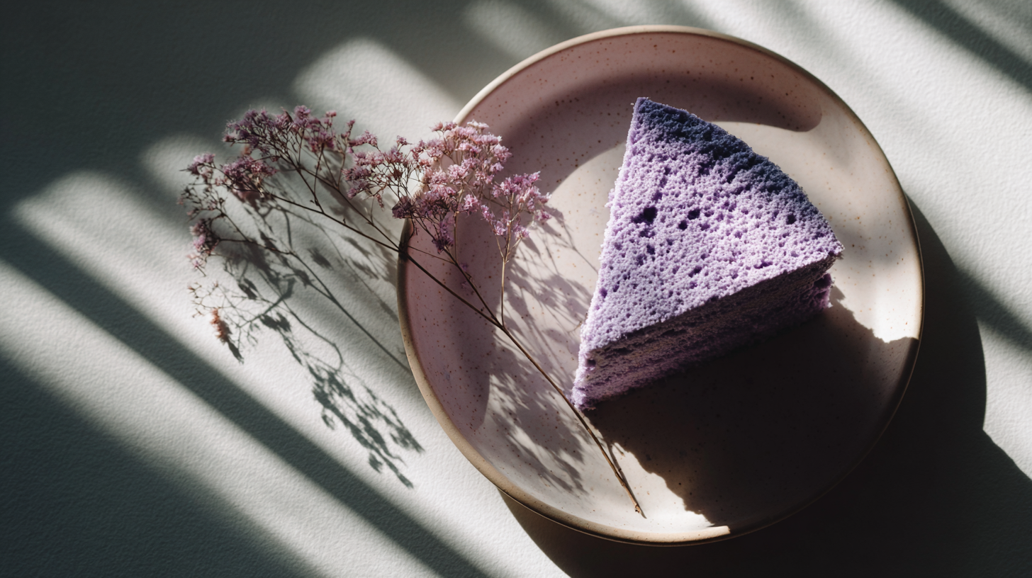 Recette Ube Chiffon Cake : Le gâteau violet ultra-moelleux Image