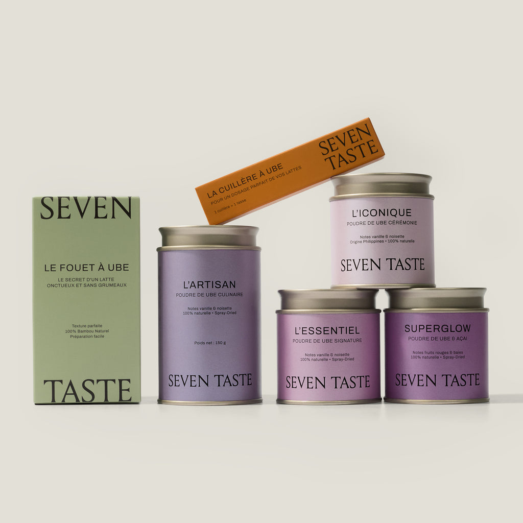 Seven Taste – Collection complète : L'Artisan, L'Iconique, L'Essentiel, Superglow, Le Fouet et La Cuillère à Ube