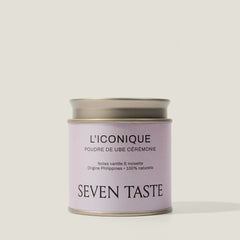 Seven Taste – L'Iconique, poudre de ube cérémonie origine Philippines, boîte métal mauve