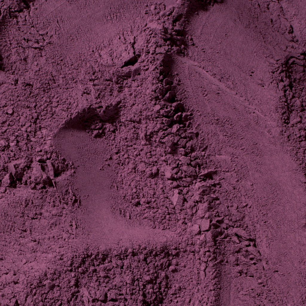 Poudre de ube L'Essentiel Seven Taste : texture macro, violet rosé lumineux